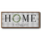 Home is Our Happy Place - Floater Framed Canvas Print