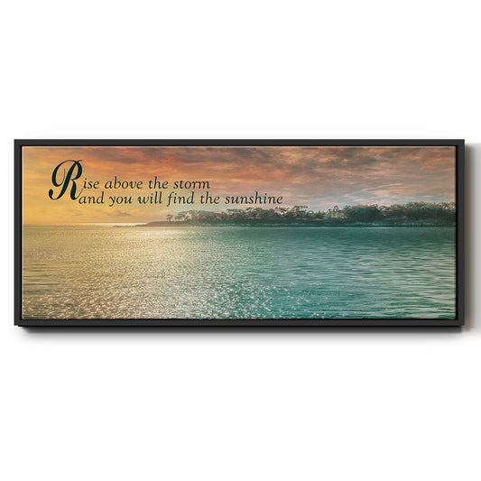 Rise Above - Floater Framed Canvas Print