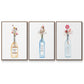 Frost Valley Vodka - Framed Premium Gallery Wrapped Canvas L Frame 3 Piece Set - Ready to Hang