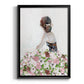 Beautiful Floral Contemplation II - Modern Framed Canvas Print