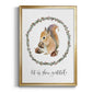 Harvest Home Squirrel - Modern Framed Canvas Print