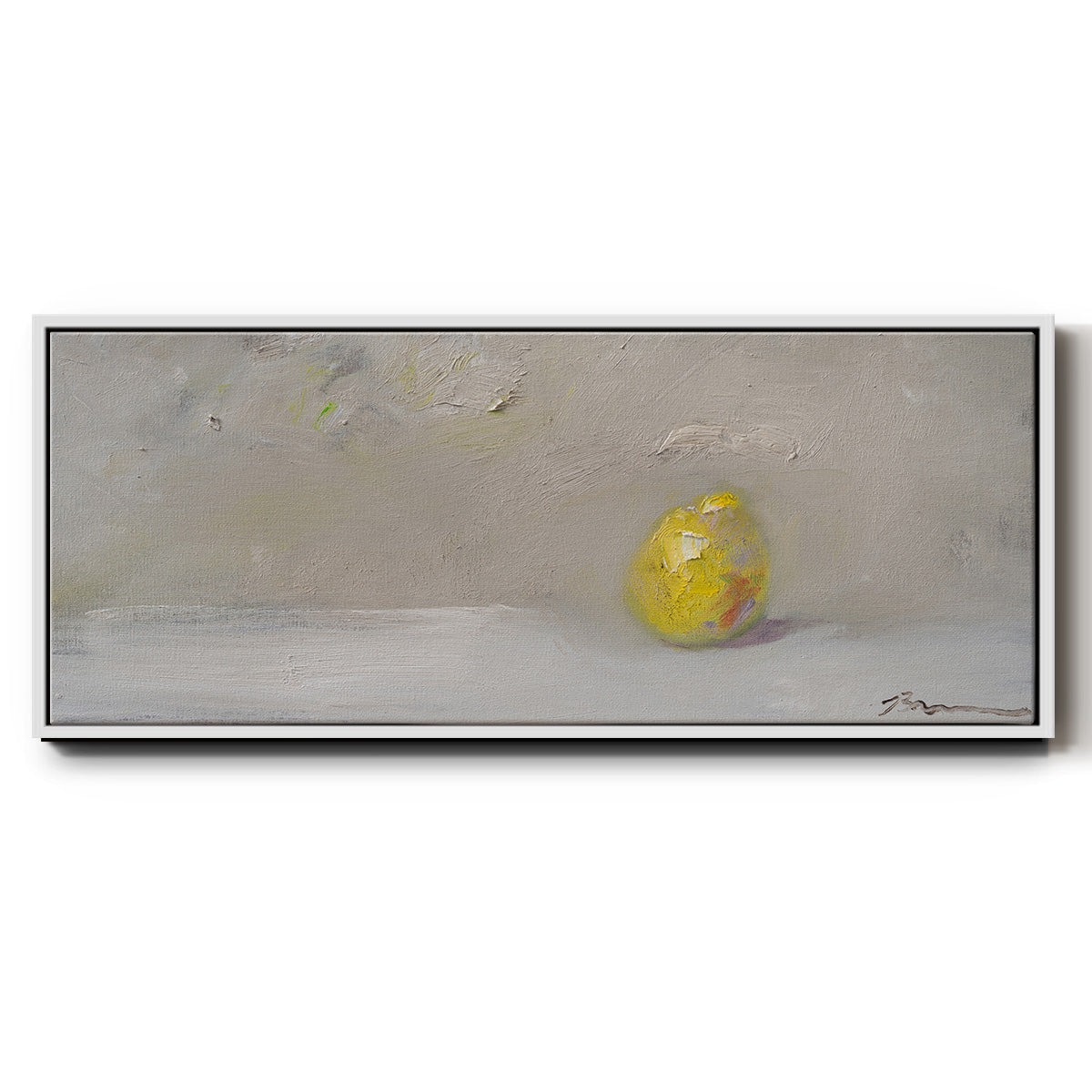 Lemon-Lime - Floater Framed Canvas Print