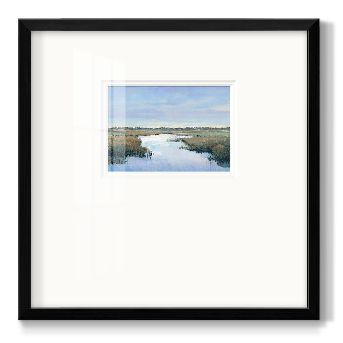 Coastal Plains II - Double Matboard Framed Print