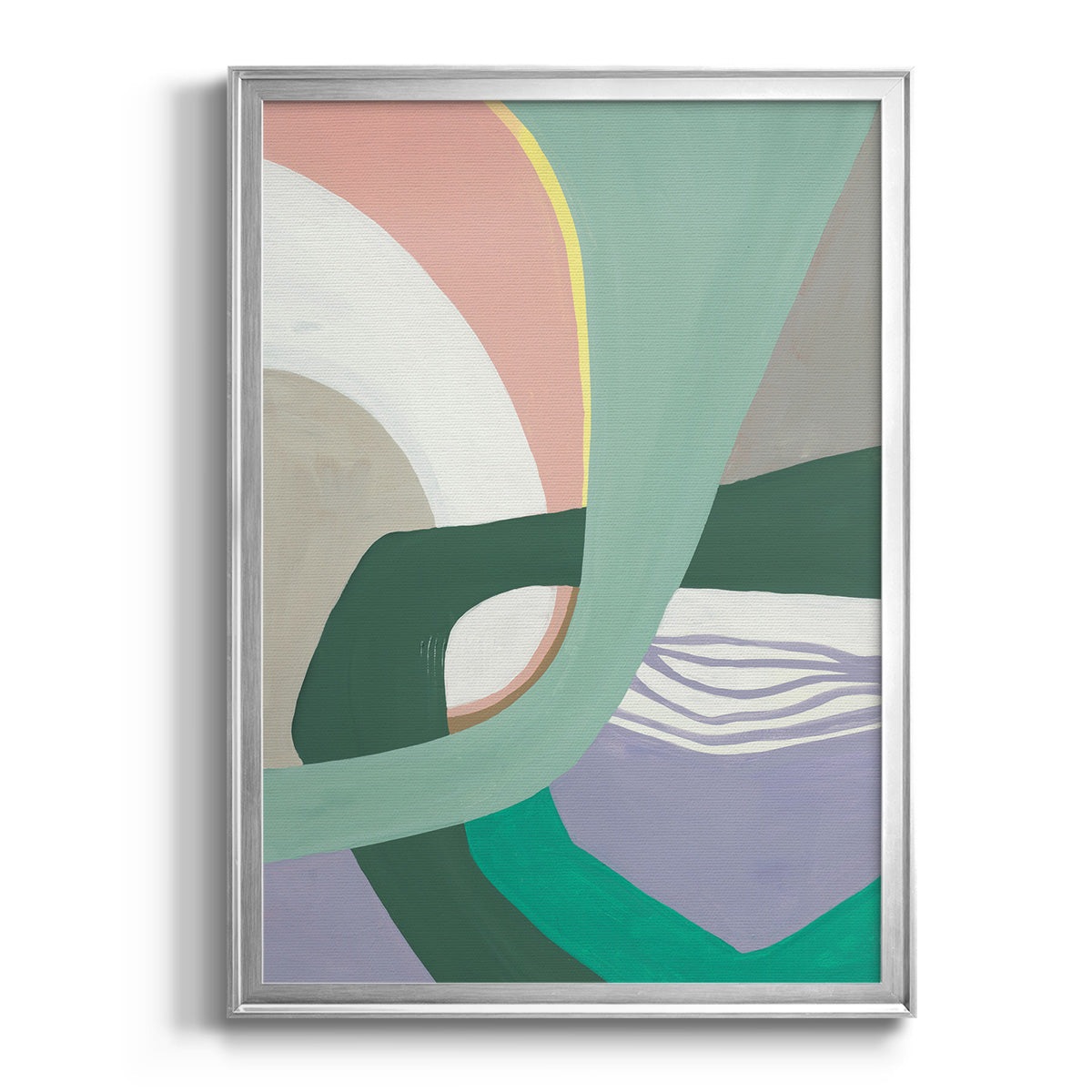 Merge Left - Modern Framed Canvas Print