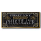 Chocolate - Floater Framed Canvas Print