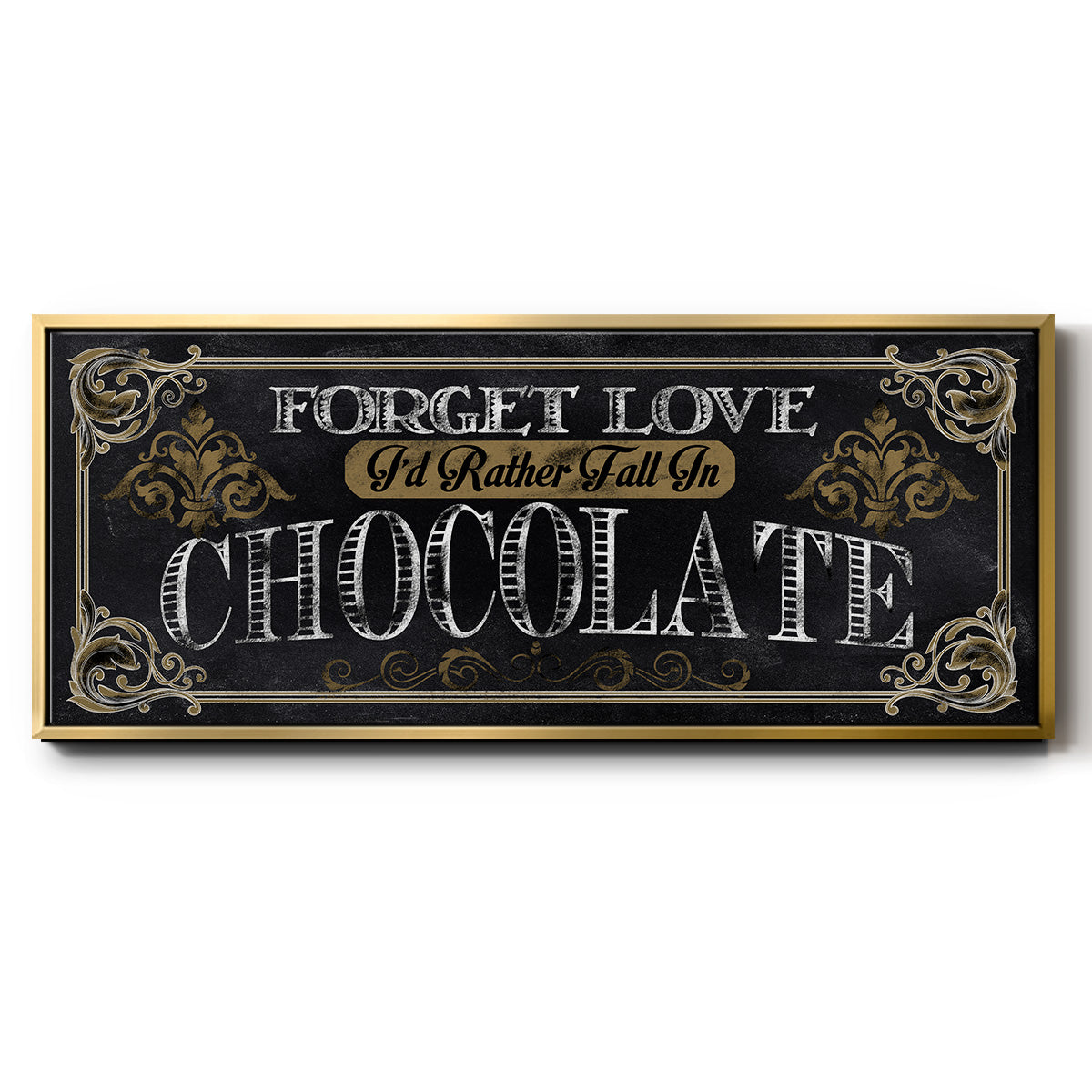 Chocolate - Floater Framed Canvas Print