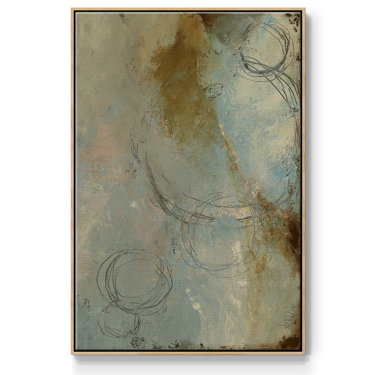 Zen Path I  Framed Premium Gallery Wrapped Canvas - Ready to Hang