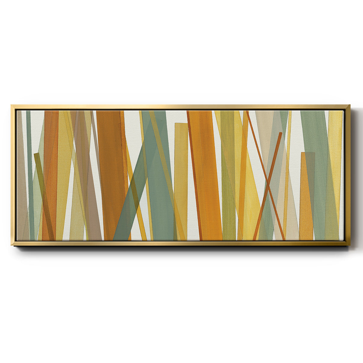 Colorful Lines - Floater Framed Canvas Print