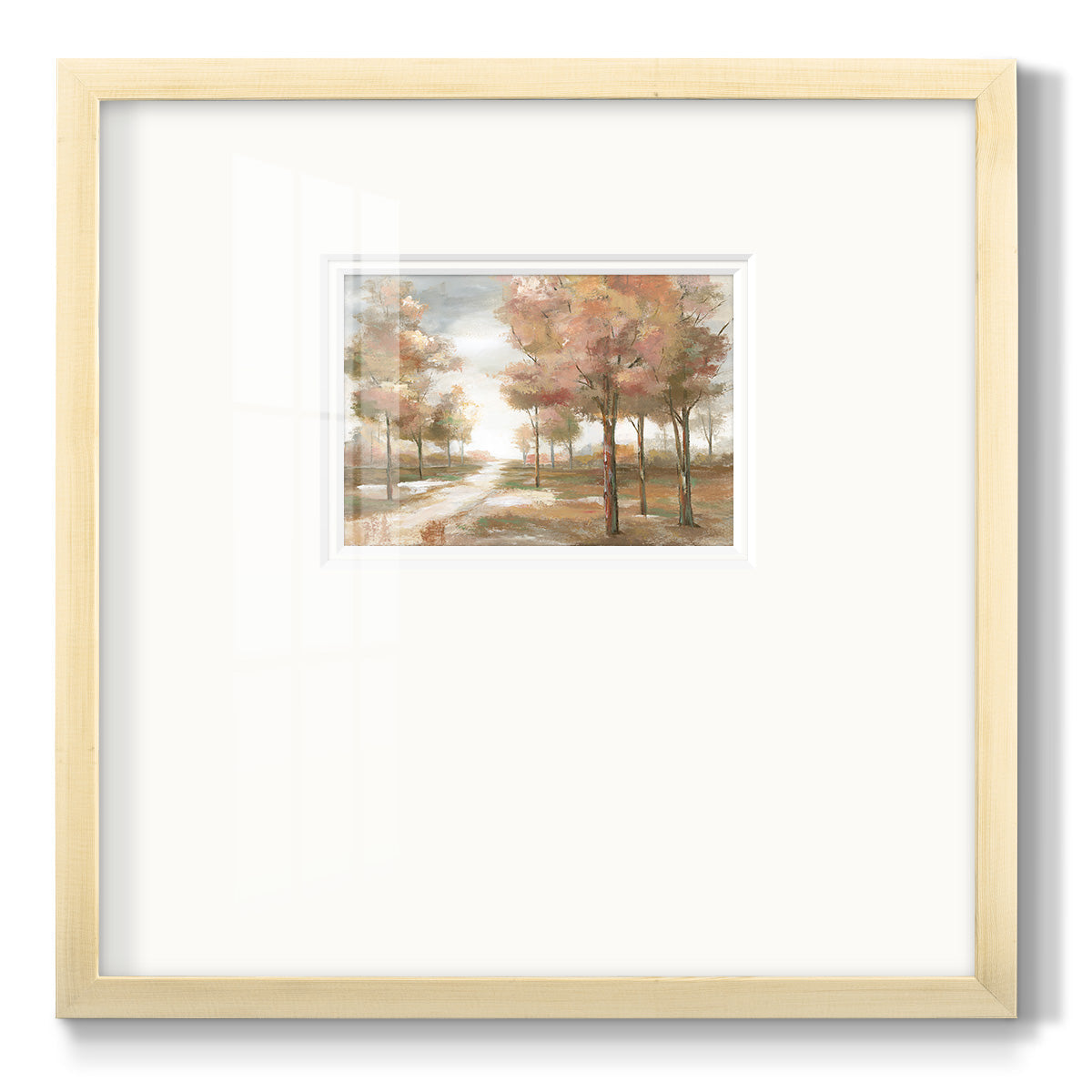 Pastel Park - Double Matboard Framed Print