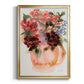Mauve Bouquet in Teapot I - Modern Framed Canvas Print