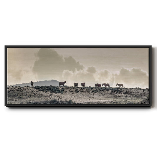 Wild Horse Ridge - Floater Framed Canvas Print