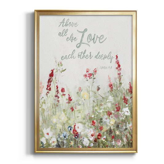 Love Meadow - Modern Framed Canvas Print