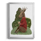 Latte Moose in Sweater - Modern Framed Canvas Print