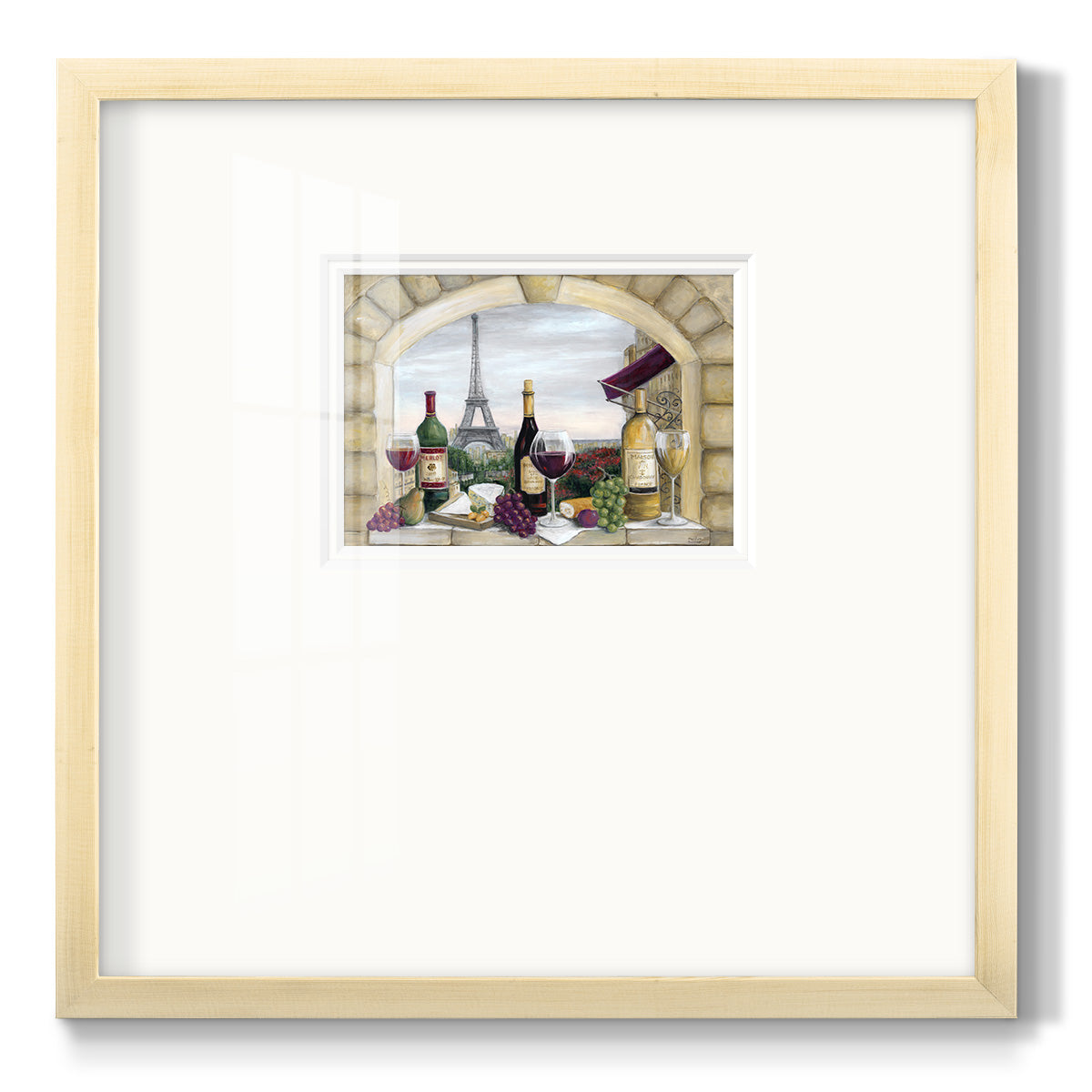 Paris Delight - Double Matboard Framed Print