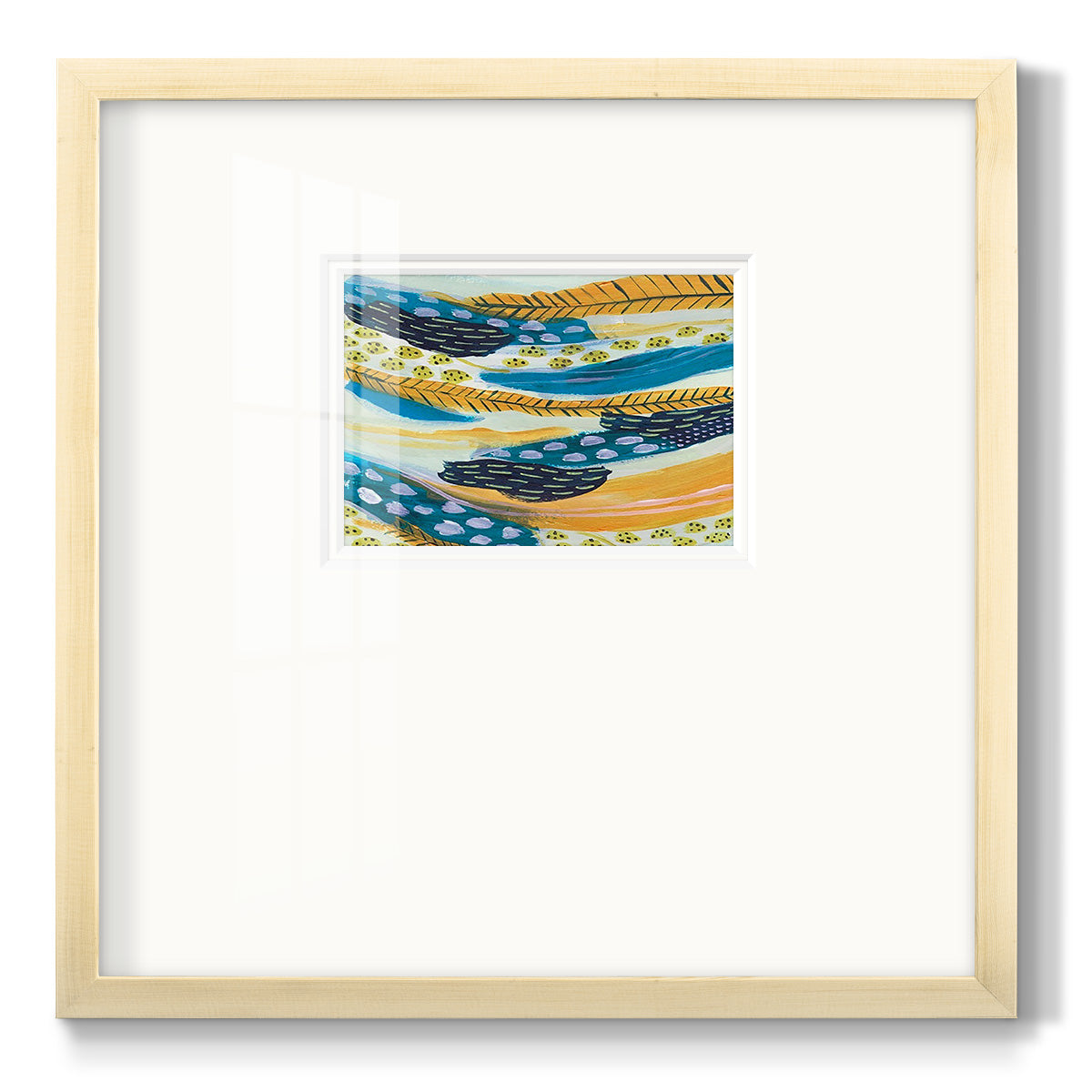 Feathery III - Double Matboard Framed Print