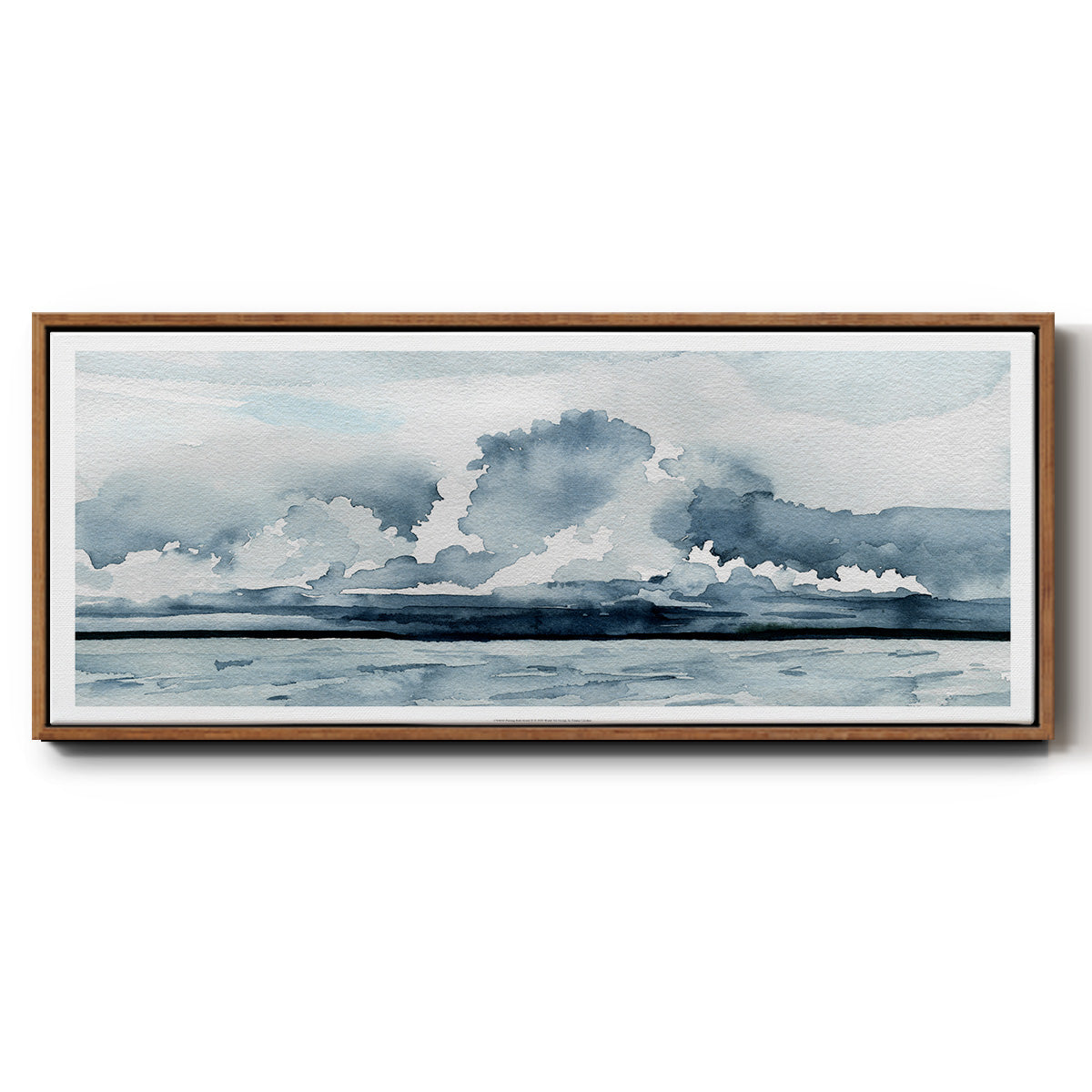 Passing Rain Storm II - Floater Framed Canvas Print