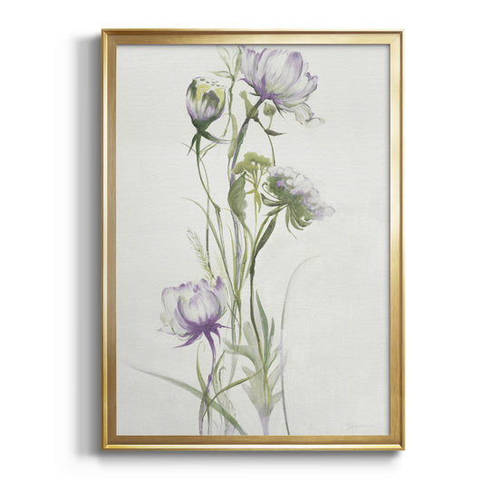 Late Summer Wildflowers I - Modern Framed Canvas Print