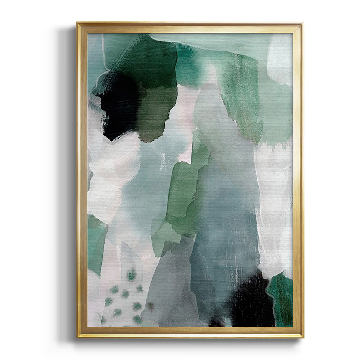 Turquoise Waters I - Modern Framed Canvas Print