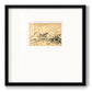 Hatched Horizon II - Double Matboard Framed Print