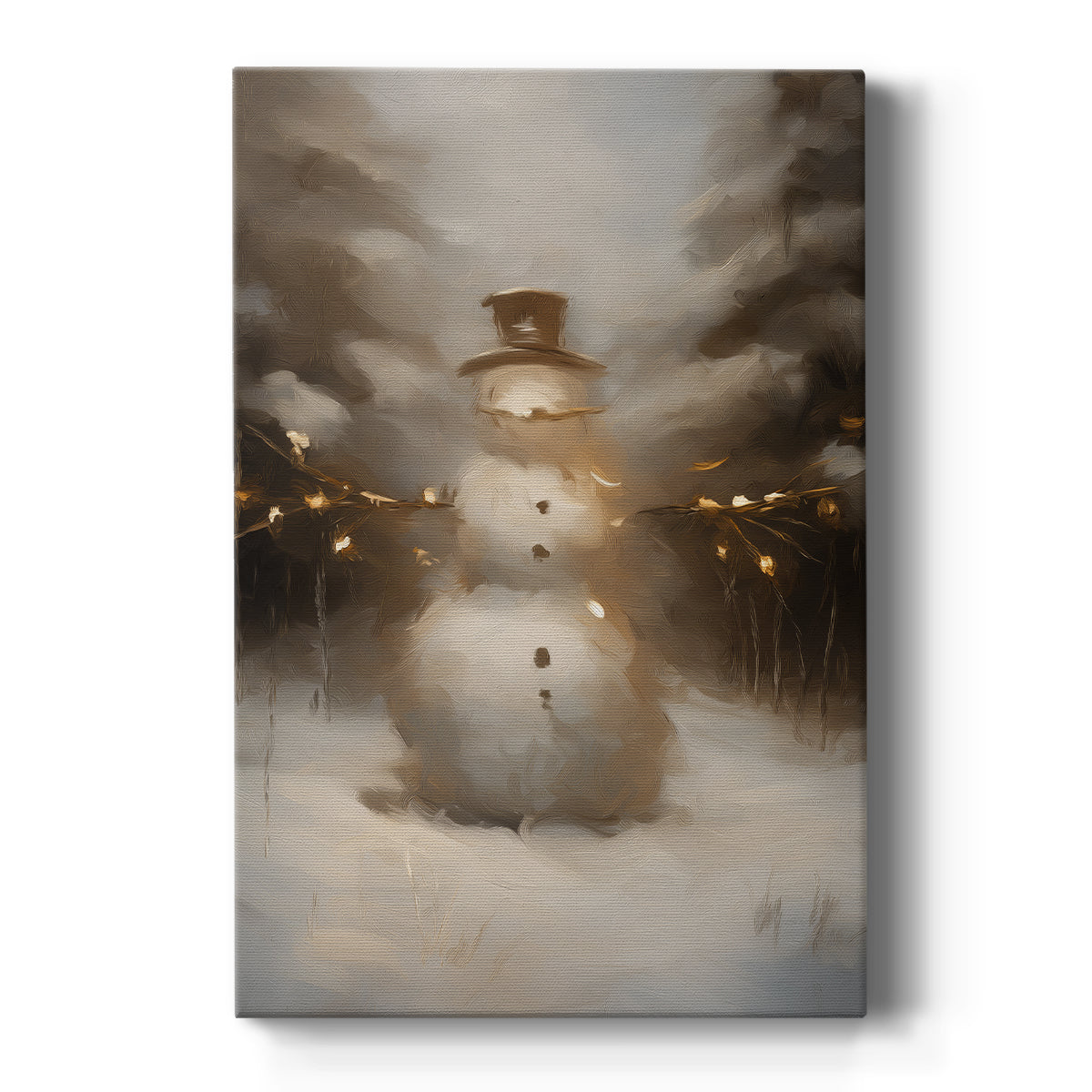 Candlelit Lantern Serenade - Canvas Art Print