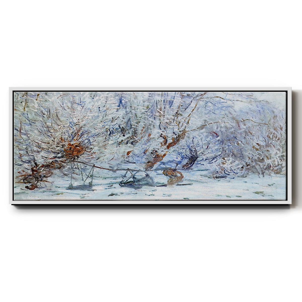 The Frost, 1885 - Floater Framed Canvas Print