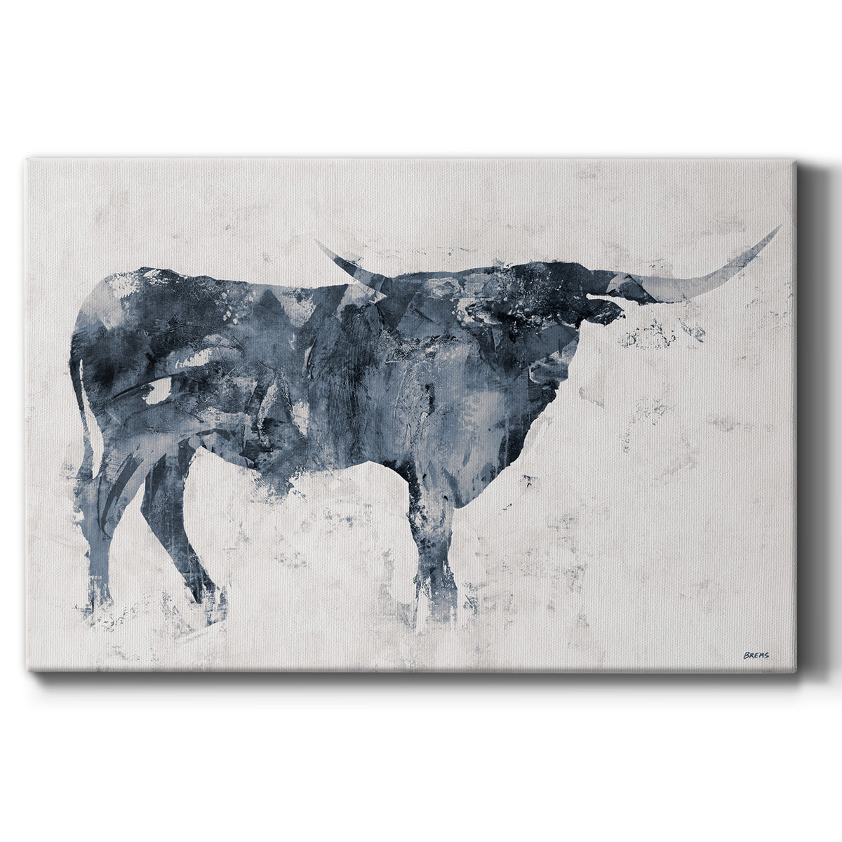 Long Horn Premium Gallery Wrapped Canvas - Ready to Hang