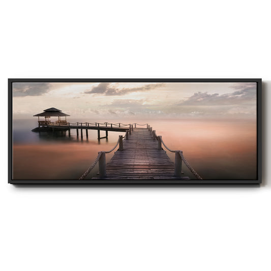 Early Morning Maldives - Floater Framed Canvas Print