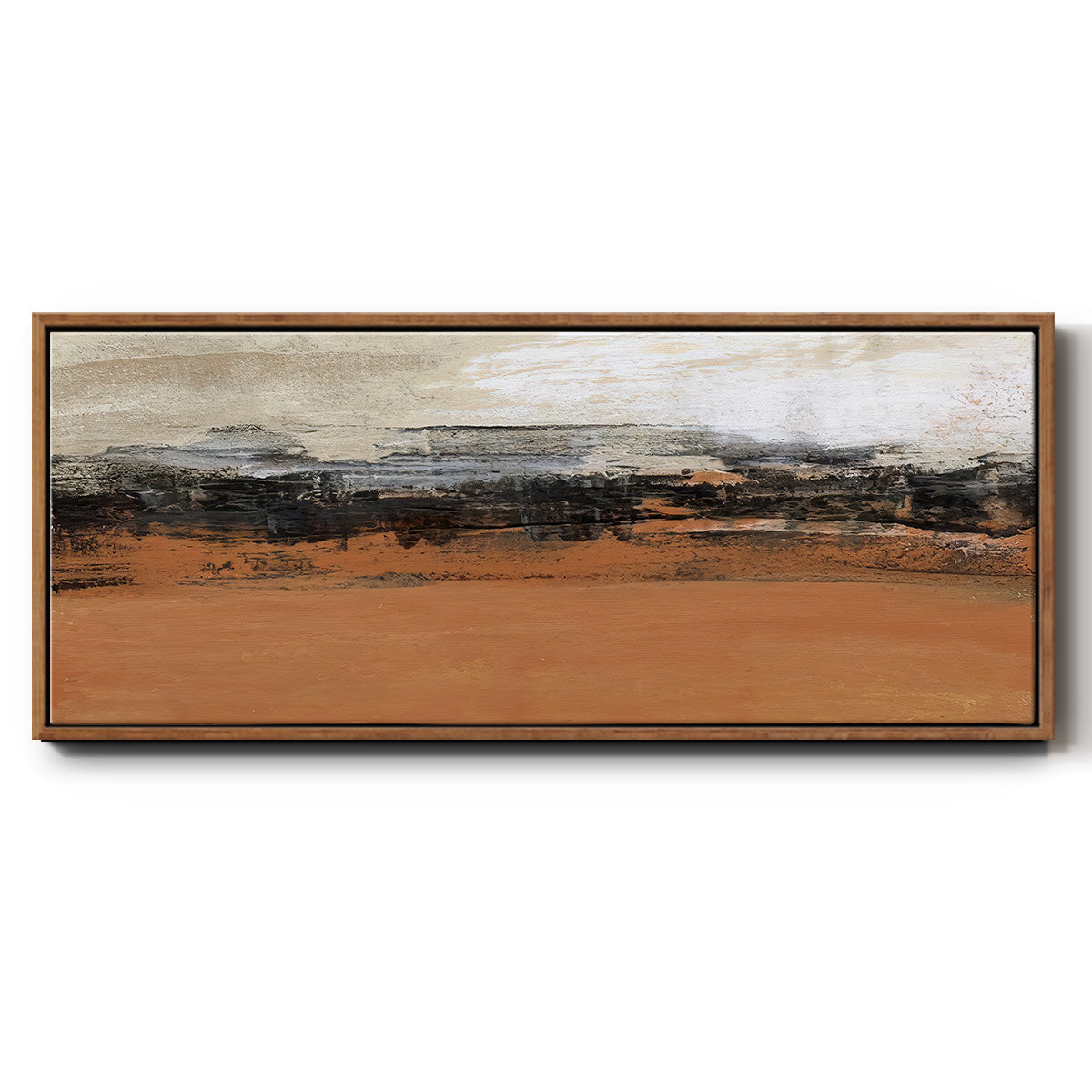 Bridges Ochre I  - Floater Framed Canvas Print