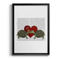 Turtle Kiss - Modern Framed Canvas Print