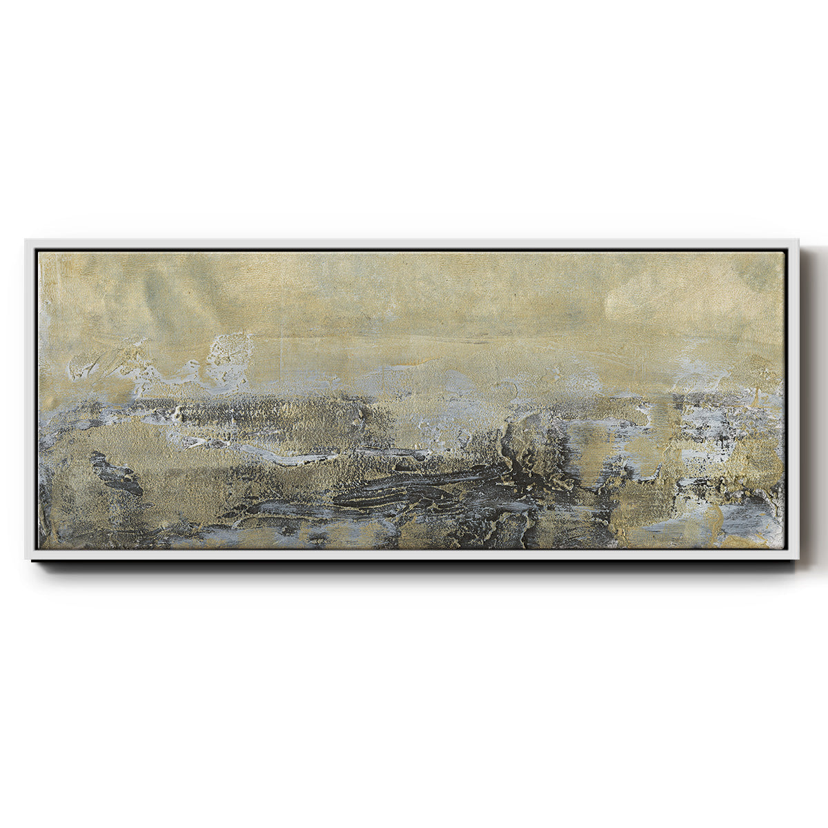 Gold Horizon I - Floater Framed Canvas Print