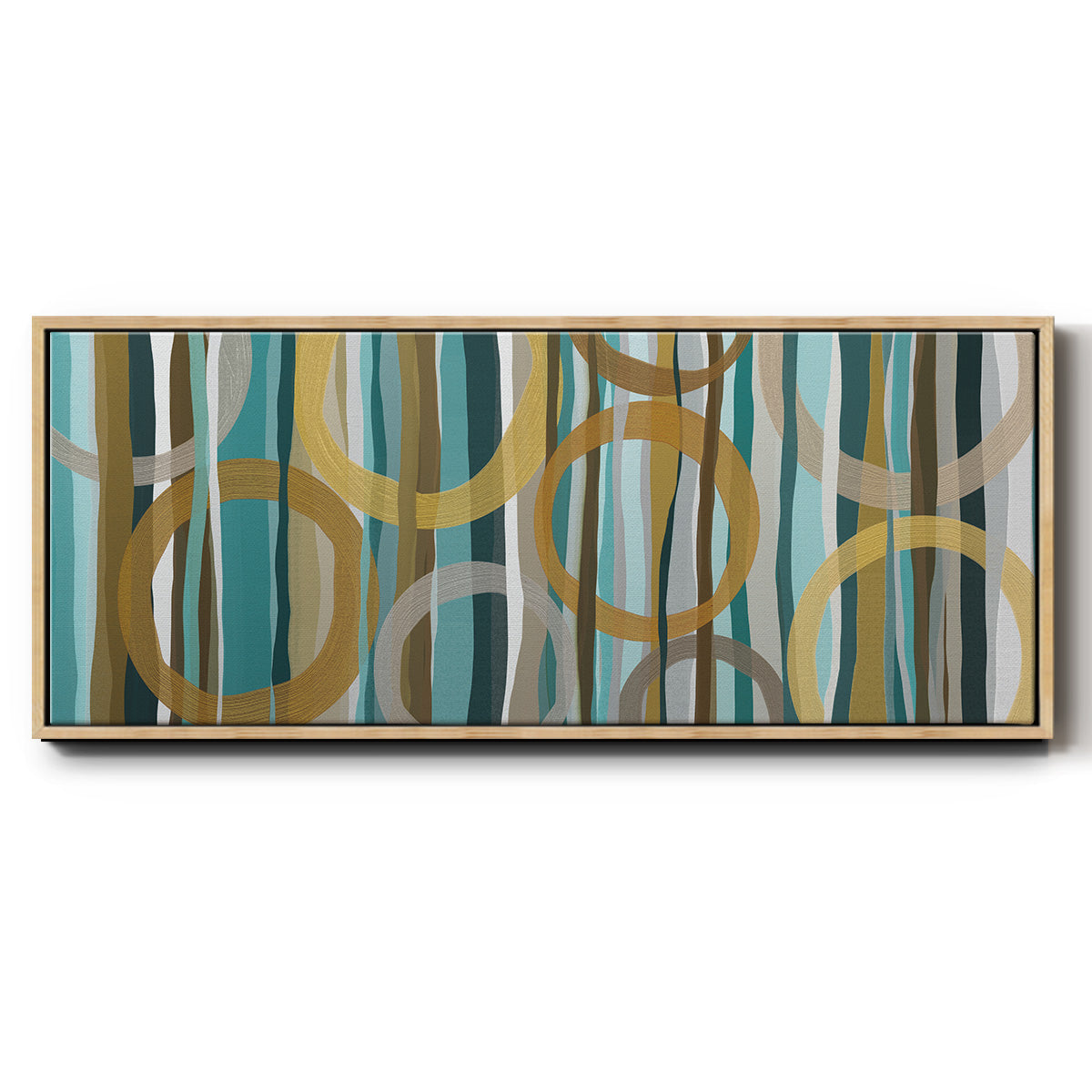 Autumn Trees I - Floater Framed Canvas Print