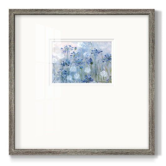 Dandelion and Agapanthus Premium Framed Print Double Matboard