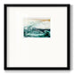 Sea Foam Flow I Premium Framed Print Double Matboard