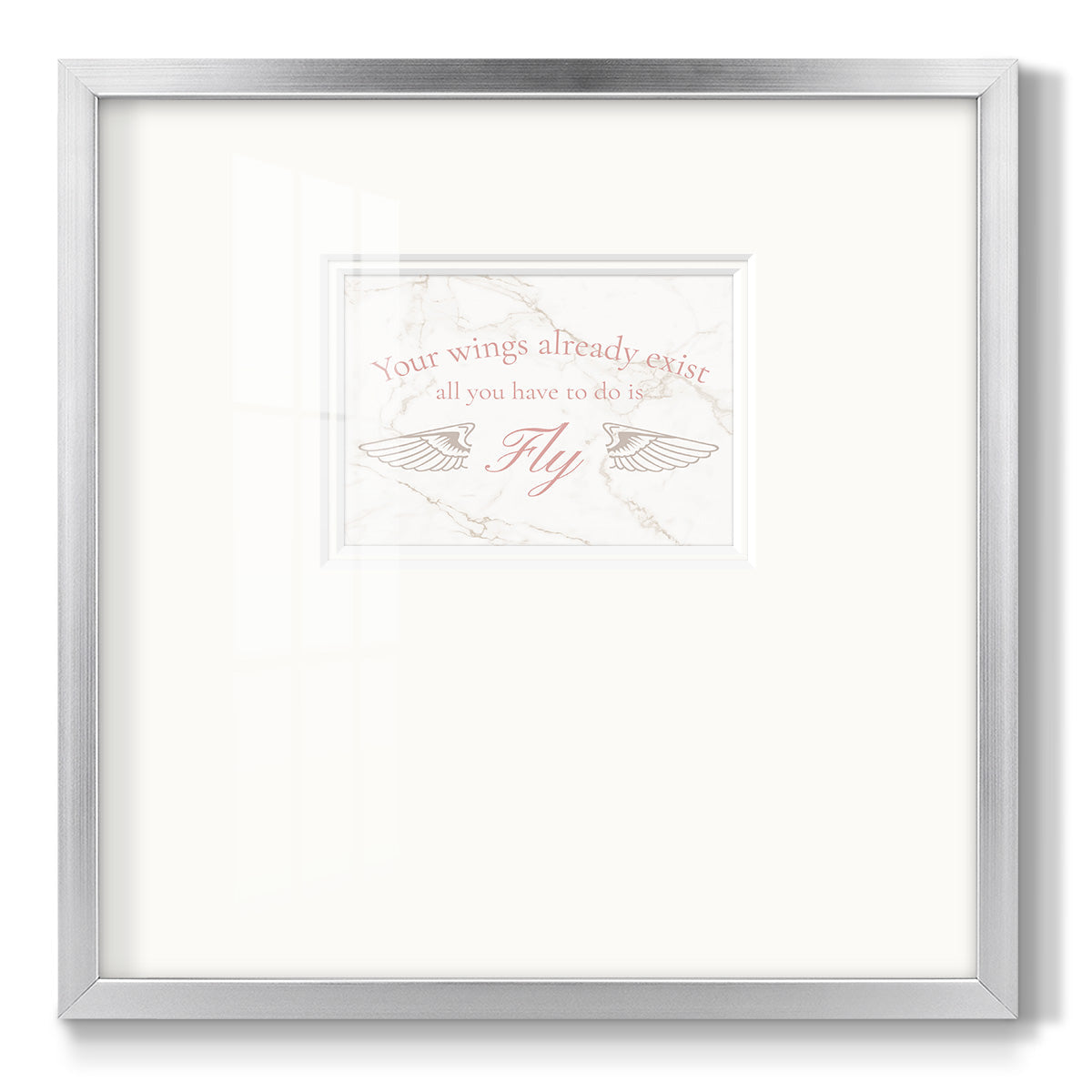 Wings Exist - Double Matboard Framed Print