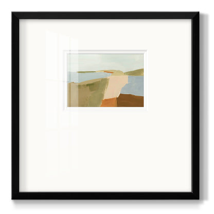 Stacked Landscape II - Double Matboard Framed Print