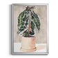 Potted Houseplant I - Modern Framed Canvas Print