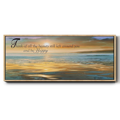 All The Beauty - Floater Framed Canvas Print
