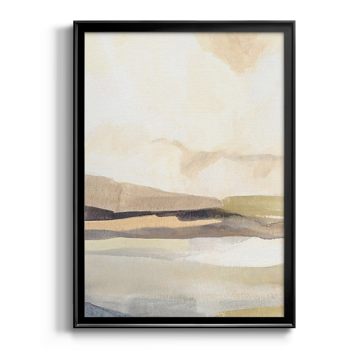 Slate Movement III - Modern Framed Canvas Print