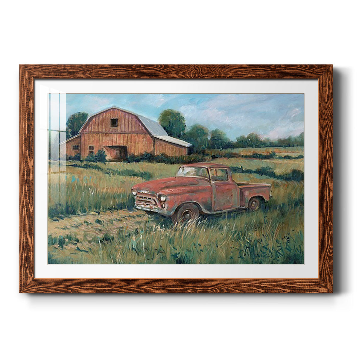 Rusting Away I - Barnwood Framed Art Print