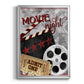 Movie Night II - Modern Framed Canvas Print