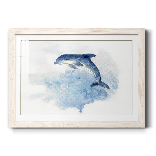 Wave Jumping - Barnwood Framed Art Print