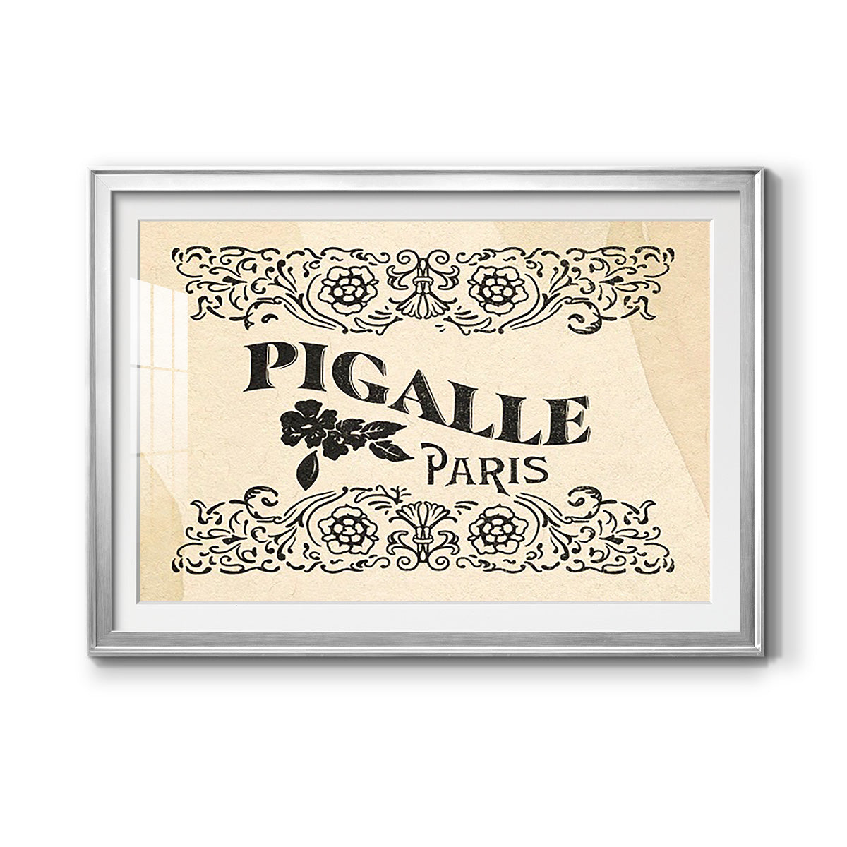 Antique French Label III - Modern Framed Art Print