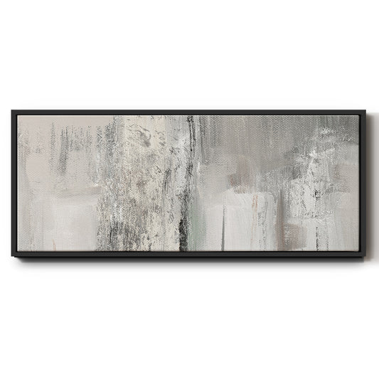 Glittering Shoreline - Floater Framed Canvas Print