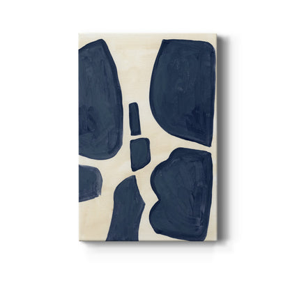 Blue Pieces II - Canvas Art Print