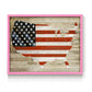 American Flag - Restickable Framed Art Print