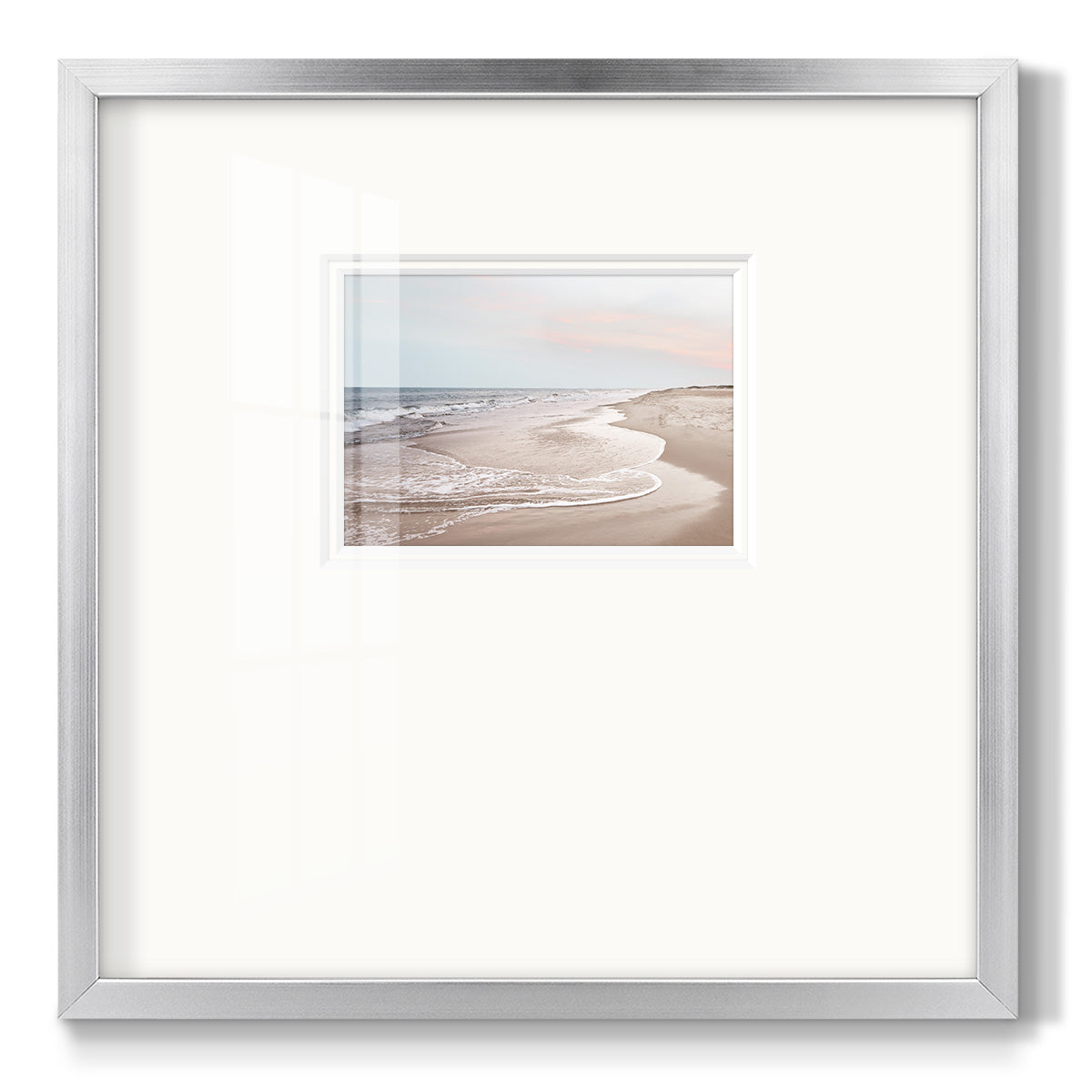 Corolla Soft Shore - Double Matboard Framed Print