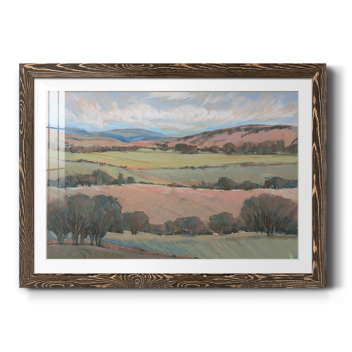 Hilly Countryside I - Barnwood Framed Art Print