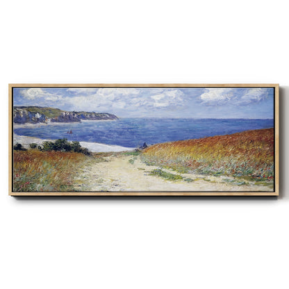 The Passage to the Sea Near Pourville, 1882 - Floater Framed Canvas Print