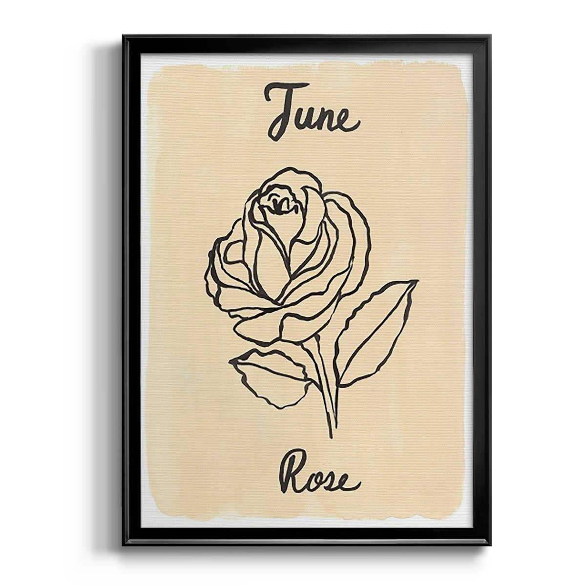 Birth Month VI - Modern Framed Canvas Print