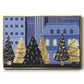 Holiday Night Collection A - Framed Gallery Wrapped Canvas in Floating Frame